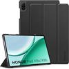 WOBURN Cover Per Honor X8a - Custodia Antiurto Con Anello Girevole, Traslucida Effetto Satinato (Nero)