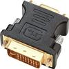 DTech Adattatore DVI a VGA 24 + 1 pin DVI-D maschio a VGA femmina convertitore 1080p connessione video per monitor, computer, proiettore