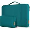 DOMISO Custodia PC Computer Portatile 14 Pollici,Borsa per MacBook Air 15 M4 M3 M2,MacBook Pro,14 Pollici Dell Acer Lenovo HP Asus Notebook,Porta Cover Laptop Case Sleeve,Kit Accessori,Turchese