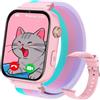 Alutoria 4G Smartwatch Bambina, Orologio GPS Bambini, Con Videochiamata e Telefono, WIFI/GPS/LBS Contapassi/Ricevi SMS SOS Modalità Scuola Sveglia, Regali per Bambini Dai 4 Anni in Su, Fucsia