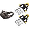 Shimano RS500 SPD-SL, Paia Pedali Unisex Adulto & SM-SH11, Tacchette Pedali Strada, Nero/Giallo