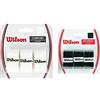 Wilson Grip Wrz4014Wh Impugnatura PRO Overgrip, Unisex, Bianco, 3 Unitã & Grip Wrz4040Bk Impugnatura PRO Soft Overgrip, Unisex, Nero, 3 Unita