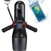 G GENEINNO Scooter subacqueo con borsa impermeabile da 30M, motore RC Sup da 500W con interruttore a 10 velocità, profondità 40M per piscina, scooter marino per jet surf,