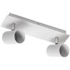 GTV - Lampada da soffitto VENETO | Illuminazione moderna per uffici, appartamenti e stanze | Lampada da soffitto plafoniere | 2 x GU10 | Rotondo | Bianco