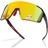 Epavouos Occhiali da sole sportivi polarizzati Occhiali da sole da ciclismo, resistenti all'olio, materiale TR, ultra leggero, UV400 Sportstyle
