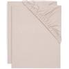 Jollein Lenzuolo con angoli elasticizzati in jersey, per il lettino, rosa selvatica, confezione da 2, 60 x 120 cm, 100% cotone, colore: rosa antico
