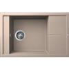 Elleci Unico 305 LGU30551 Lavello 1 vasca con gocciolatoio Reversibile Sopratop 78 x 50 cm finitura Granitek Classic Avena 51