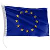 FLAGLY bandiera per barca Europa 30 x 20 cm formato orizzontale - peso del tessuto 115g/m² - stampata, robusta con corda e occhiello, accessori per barca barca a motore