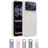 Belkin SheerForce Grip Cover per iPhone 17 Pro Max Compatibile con MagSafe, Design Sottile con Linee Laterali Antiscivolo, Custodia Bumper per iPhone, Magnetica, Trasparente e Anti-urto, Sabbia