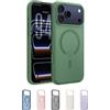 Belkin SheerForce Grip Cover per iPhone 17 Pro Max Compatibile con MagSafe, Design Sottile con Linee Laterali Antiscivolo, Custodia Bumper per iPhone, Magnetica, Trasparente e Anti-urto, Verde