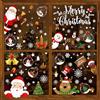 Nepfaivy Adesivi Natalizi per Finestre 192PCS - Adesivi Natalizi per Vetri, Stickers di Vetro Natalizi Rimovibili e Riutilizzabili per Decorazioni Natalizie per la Casa