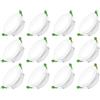Jaenmsa Faretti Led da Incasso per Cartongesso 230V, 8W Foro Φ 75-85mm, IP44, Non Dimmerabile, Faretti LED Soffitto, Bianco Neutro 4000K, Set di 12