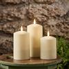 Lights4fun TruGlow® Set di 3 Candele Solari a LED Senza Fiamma Impermeabile Decorazione per Esterni