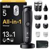 Braun Rifinitore All-in-One Serie 5 Rasoio Elettrico,Accessori AIO5565 Nero