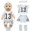 TZQFROCE Abbigliamento Abiti per Bambole Vestiti Bambole Bambino Born Bambola Abbigliamento Estivo per 35-43 cm Accessori Abbigliamento per Ragazze Ragazzi