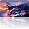 Four Leaves MTG Tappetino da gioco + sacchetto impermeabile (Pink Tree), 60x35 cm compatibile con MTG TCG