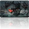 four leaves MTG Tappetino da gioco + borsa impermeabile, dimensioni 60 x 35 cm, con zone di carte, gioco di carte collezionabili, tappetino da tavolo, giochi, tappetino per mouse MTG (Dragon with