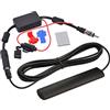 Bingfu Antenna Autoradio Adattatore Spina DIN + Amplificatore di Segnale | Supporto Adesivo per Parabrezza Interna, Cavo 3 m, Alimentazione 12V, per Tuner Radio FM AM Auto Camper Camion Veicolare
