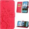 XINQCASE Cover per Xiaomi Poco X3 Pro/Poco X3 / Poco X3 NFC, Custodia a Portafoglio in Pelle PU [Slot per Schede], Cover a Libro Flip Caso Custodia per Poco X3 Pro / X3 / X3 NFC, Rosso