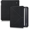 Yiernuo Custodia per Kobo Libra Colour 2024/Libra 2 2021/Vision 6 2021 7 Pollici eReader,Ultra Sottile Cover con Funzione Supporto,Nero