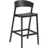 Muuto - Sgabello bar Cover - Nero - Compensato di frassino - Designer Thomas Bentzen