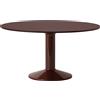 Muuto - Tavolo rotondo Midst - Rosso - MDF rivestito in linoleum - Designer TAF Studio