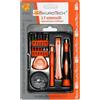 SikuroTech Kit 17 Utensili per Riparazione Cellulari e Smartphone - Inserti in Acciaio S2 ad Alta Resistenza - Cacciaviti di Precisione - Strumenti di Apertura Display - Antiscivolo e Portatile