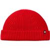 Enter the Complex® Berretto Corto Fisherman, Berretto Docker da Uomo e da Donna, 100% Lana Merino, Rosso, Taglia Unica