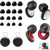 AzureRay Tappi per Orecchie Moto 27 dB - Moto Earplugs Riutilizzabili per Riduzione Rumore - Ideali per Dormire, Studio e Viaggi (2 Pezzi + Custodia)