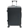 Ribelli Valigia a mano, grande valigetta rigida, trolley con 4 ruote, valigetta da viaggio con serratura TSA, valigetta con manico telescopico, L-XL-XXL, 02056-nero, XL (70l)