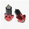 A-pro Antivibranti universali 17 mm per manubrio motocicletta Contrappesi Colore rosso