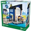 BRIO World - Stazione di Polizia, Accessorio Pista Trenino, Set Costruzioni in Legno, Compatibile con Tutti i Prodotti BRIO, Giocattolo per Bambini 3+ Anni