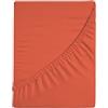 Zer0bed, Lenzuolo Sotto con Angoli Matrimoniale Tinta Unita 100% Cotone ANGOLO MAXI 30CM, 2 Piazze, Corallo, 180x200