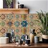 HORIWE - Set di 24 adesivi a mosaico per piastrelle murali in PVC - Carta da parati autoadesiva - Impermeabile - Per cucina, armadio, mobili, tavolo
