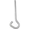 SCP Picchetto a P in Acciaio Inox - Lunghezza 12 Cm per Telo di Copertura Invernale Piscina - Solarium Piastrellati
