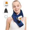 JOBYNA Cuscino Riscaldante senza Fili per Collo, Massaggiatore Portatile 5000 mAh, Termoforo Elettrico Per Sollievo Dal Dolore, 3 Livelli Vibrazione, 40-60 ℃ e Spegnimento Automatico