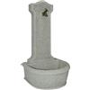 Fontana da parete per il giardino, manufatto in granulato di pietra, 40x50x100h