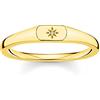 Thomas Sabo Anello con sigillo da donna color oro TR2314-414-14-54 misura dell'anello 54/17.2