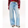 Tommy Hilfiger Jeans larghi a vita media Light Blue Denim Donna