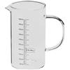 Lurch 70201 - Caraffa graduata in vetro borosilicato resistente al calore, 0,5 l
