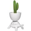 QEEBOO FIORIERA & PORTA CHAMPAGNE, TURTLE CARRY 36004 BIANCO