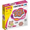 Quercetti Fantacolor Mandala per Bambini Daisy, Kit Mosaico Creativo e 1200 Chiodini per Bambini 5 Anni Colorati Ø5mm, Tavoletta a Margherita, Giochi Creativi Bambina 6 Anni, Giochi Educativi 5 Anni