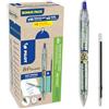 PILOT - Set di 10 B2P Ecoball con 5 Ricariche + 5 in Omaggio - Penne a Sfera Retrattili e Ricaricabili - Plastica Riciclata - Scrittura Fluida - Blu - Punta Media 1 mm