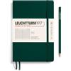 LEUCHTTURM1917 367270 Taccuini Medium A5, Copertina morbida, 123 pagine numerate, Forest Green, Righe