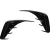 Naroote Copertura Della Presa D'Aria Del Paraurti Posteriore, 2PCS Spoiler della Sinistra Destra Spoiler Paraurti Posteriore Paraurti Posteriore Esterno In Plastica Presa d'aria per Auto