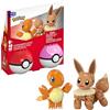 Mega Brands MEGA Pokémon - Set Poké Balls con Charmander ed Eevee, set da costruire con 40 pezzi, apri le Poké Balls e costruisci i 2 personaggi Pokémon inclusi, giocattolo per bambini, 6+ anni, JCR81