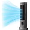 Goshyda Ventilatore da Tavolo a Torre, Ventilatore da Tavolo Portatile Senza Lama con 3 velocità Regolabili, Dispositivo di Raffreddamento Dell'aria da 10 Pollici Piccolo Ventilatore da