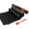 Amison BBQ Grill Mat Set di 2, Antiaderente Barbecue Tappetini con Silicone BBQ Salsa Pennello, Perfetto per Cottura a Carbonella, Gas, Forno e Grill Elettrico, Riutilizzabile, Lavabile in Lavastoviglie
