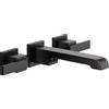 Delta Faucet T3567LF-BLWL Ara Two Handle Wall Mount Lavatory Faucet Trim, Matte Black,