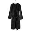Caleffi Sirena Accappatoio con Cappuccio, Cotone, Nero, XL, 51353